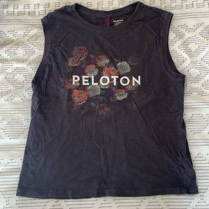 Peloton dark grey muscle tee size small